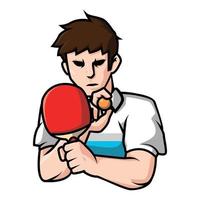 Klingeln Pong Spieler Illustration vektor