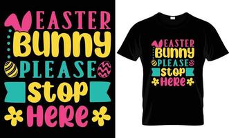 glücklich Ostern Tag t Hemd Design Vorlage. komisch Ostern Tag t Hemd einfach zu drucken zum Mann Frauen und Kinder vektor