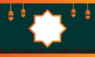 islamisch Hintergrund Design, islamisch Twibbon Design geeignet zum Ramadan vektor