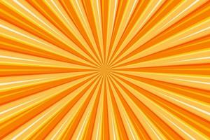 pop- konst gul strålar sunburst mönster bakgrund vektor illustration med halvton