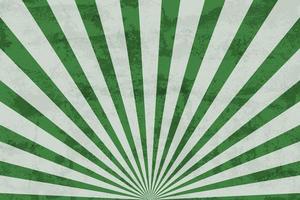 årgång abstrakt grön solstrålar bakgrund med grunge textur, vektor illustration