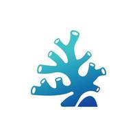 koraller ikon logotyp design symbol illustration vektor
