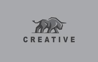 stark Stier Logo Design Vektor Kunst eps