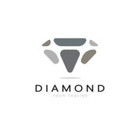enkel diamant abstrakt logotyp, för affärer, märke, smycken butik, guld butik, applikation, vektor
