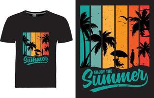 Sommer-T-Shirt-Design vektor