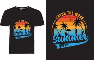 sommar t-shirt design vektor