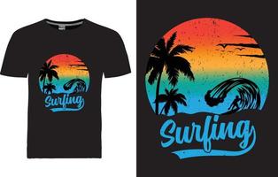 sommar t-shirt design vektor