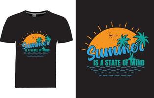 sommar t-shirt design vektor