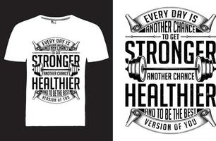 fitness t-shirt design vektor