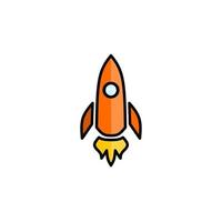 rymdskepp ikon, en enkel rymdskepp design med ett elegant begrepp vektor