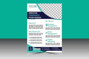 professionell kreativ företags- flygblad design mall vektor