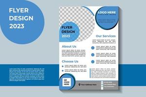 Digital Geschäft Flyer Design zum Unternehmen vektor