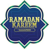 Ramadan kareem Vektor Element Blau