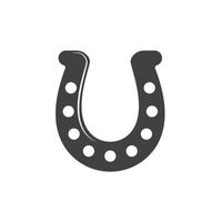Pferd Schuh Symbol Vektor Element Design Vorlage
