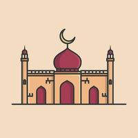 Moschee Ramadan kareem Vektor Illustration Design