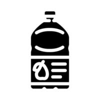 dryck juice plast flaska glyf ikon vektor illustration