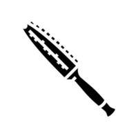 Garten Messer Werkzeug Glyphe Symbol Vektor Illustration