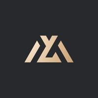Luxus und modern ml Brief Logo Design vektor