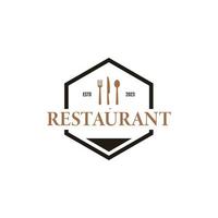vektor sked gaffel kniv för restaurang bar bistro logotyp design