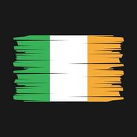 Pinselvektor mit Irland-Flagge vektor