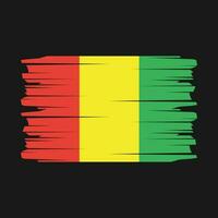 guinea flagga borsta vektor