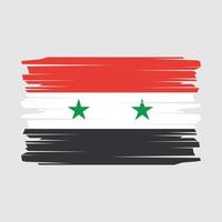 syrien flagga borsta vektor