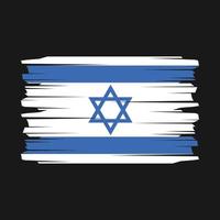 Israel flagga borsta vektor