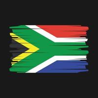 söder afrika flagga borsta vektor