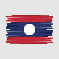 laos flag pinselvektor vektor