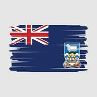 Falkland-Inseln-Flagge-Pinsel-Vektor vektor