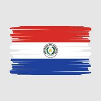 paraguay flagga borsta vektor