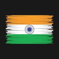 Indien flagga borsta vektor
