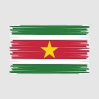 suriname flagga borsta vektor