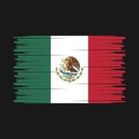 mexico flagga borsta vektor