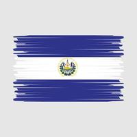 el salvador flagga borsta vektor