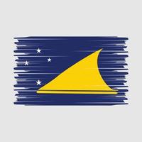 tokelau flagga borsta vektor