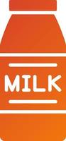 mjölkflaska ikonen stil vektor