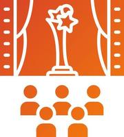 Film Festival Symbol Stil vektor