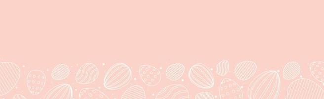 rosa Osterhintergrund mit Feiertagselementen - Vektor