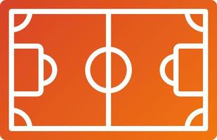 Fußballfeld-Icon-Stil vektor