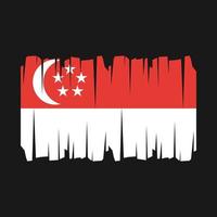 singapore flagga vektor