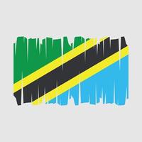 tanzania flagga vektor