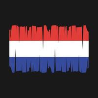 niederländischer Flaggenvektor vektor
