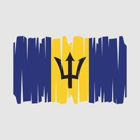 Barbados flagga vektor