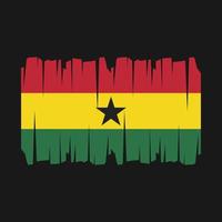 Ghana Flaggenvektor vektor