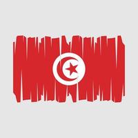 tunisien flagga vektor