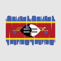 swaziland flagga vektor
