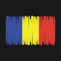 rumänien flagga vektor