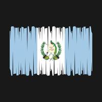 guatemala flag pinselvektor vektor