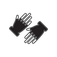 Handschuhe Symbol Symbol, Illustration Design Vorlage. vektor